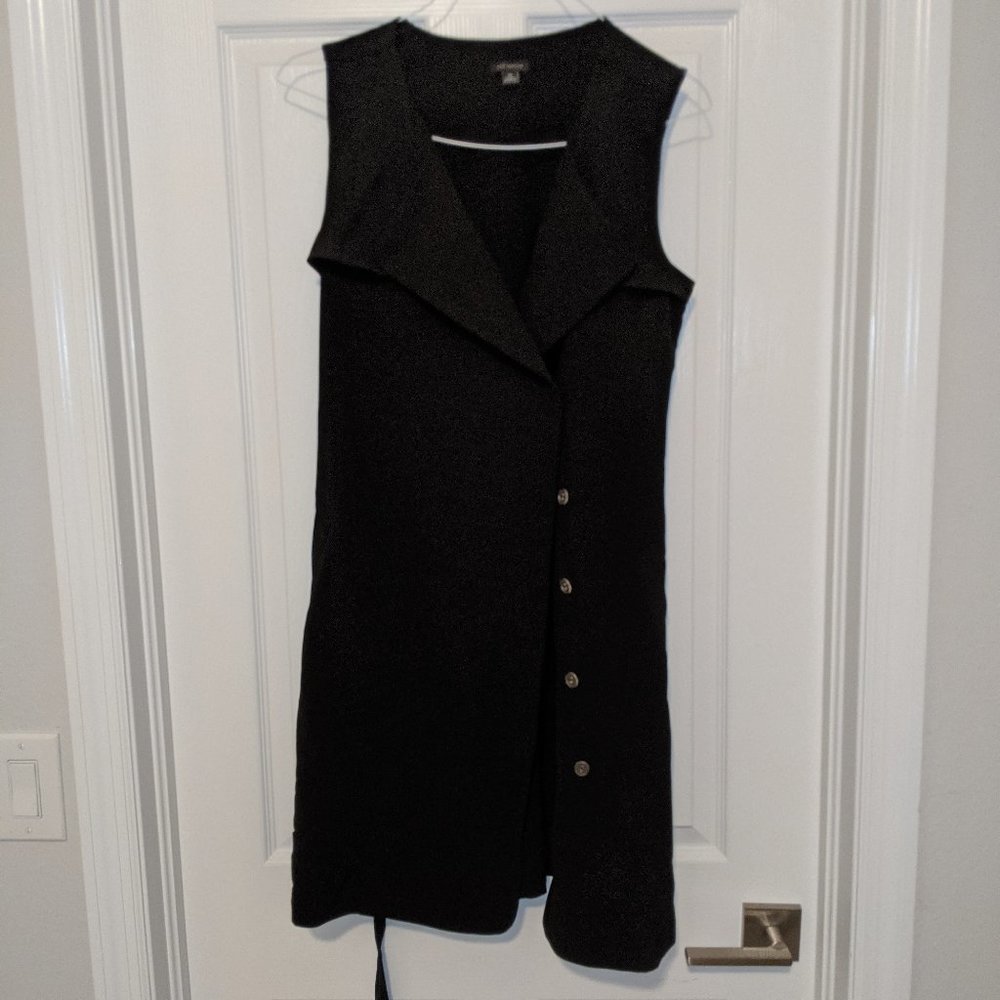 Ann Taylor Black Button Down Dress